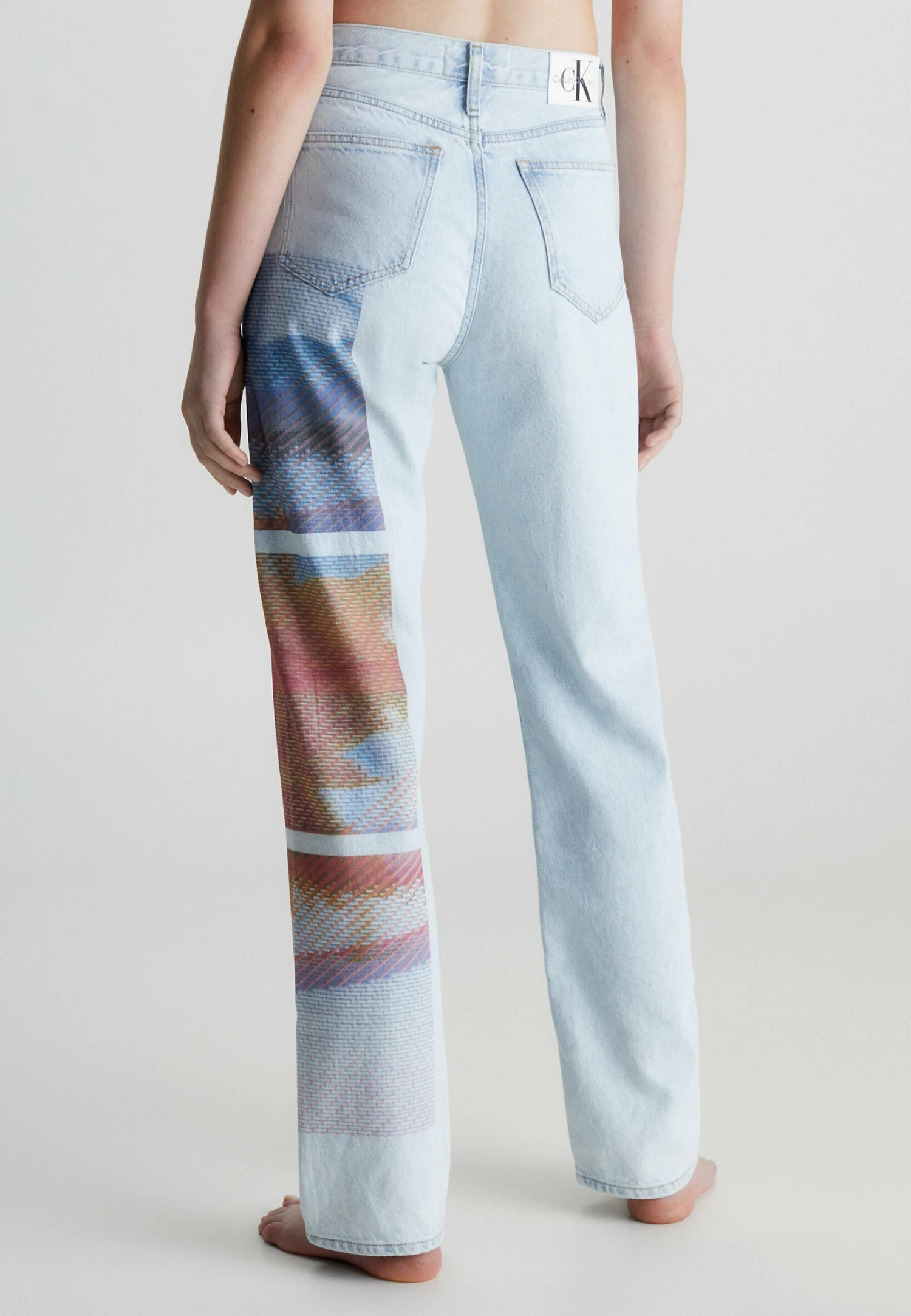 Calvin Klein Jeans High Rise Printed - Straight Leg Jeans - Denim Light 3 Calvin Klein Jeans High Rise Printed - Straight Leg Jeans - Denim Light - Afbeelding 3