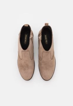 Leather - Cowboy-/Bikerlaarsjes - Taupe -Mode Dameskleding Winkel 31439f38e4674f7495916fa4d253a286