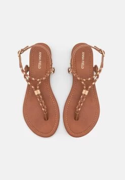Anna Field Teensandalen - Cognac/Gold -Mode Dameskleding Winkel 7c596d3d4dd6464c819a2b72b8deb71f
