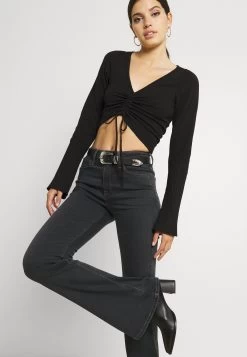 Lee Breese - Flared Jeans - Washed Black -Mode Dameskleding Winkel 82a30d265d7b4922abf228ae3db9b454