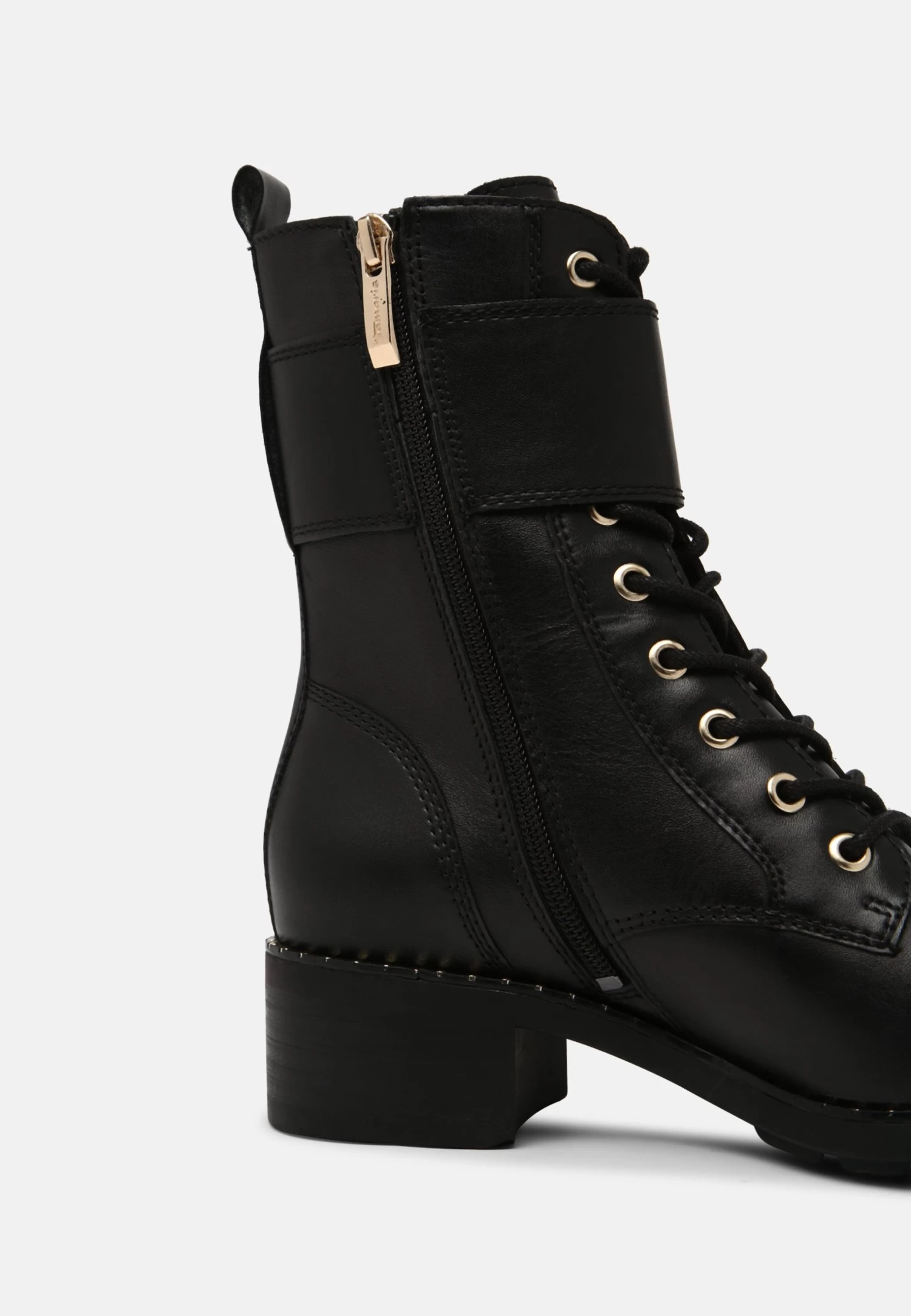 Tamaris Veterboots - Black/Gold 6 Tamaris Veterboots - Black/Gold - Afbeelding 6