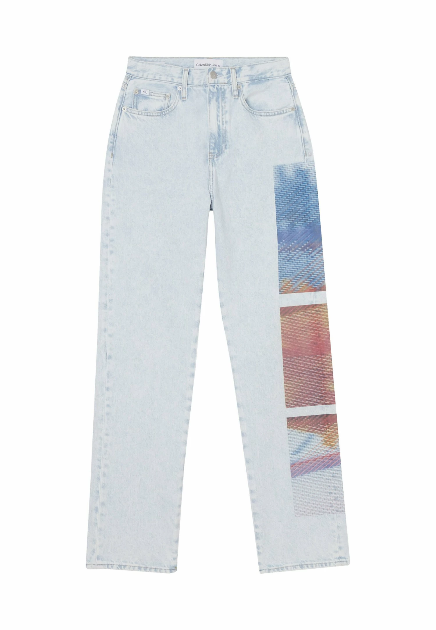 Calvin Klein Jeans High Rise Printed - Straight Leg Jeans - Denim Light 5 Calvin Klein Jeans High Rise Printed - Straight Leg Jeans - Denim Light - Afbeelding 5