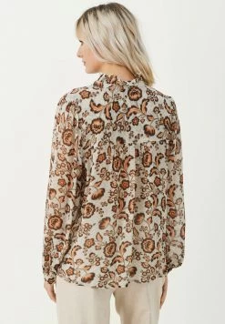 Part Two Viktorine - Overhemdblouse - Koi Japanese Flower Print -Mode Dameskleding Winkel f116128f20944e8faf86de97f9f938e2